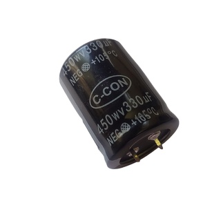 CAPACITOR ELETROLITICO 330UF/450V 30X40MM 105ºC SNAP-IN 330uf x 450v
