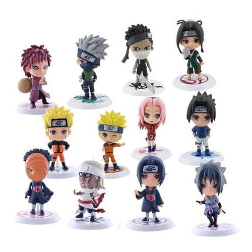Action Figure Miniaturas Bonecos Naruto Sasuke Itachi Madara Jiraya