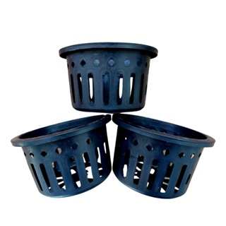 Kit 3 Vasos Para Orquídeas Vazado Preto PT 15 em Oferta na Shopee