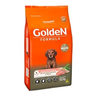Ração Golden Formula Mini Bits para Cães Filhotes de Pequeno Porte Sabor Frango e Arroz - 10,1Kg em Oferta na Shopee