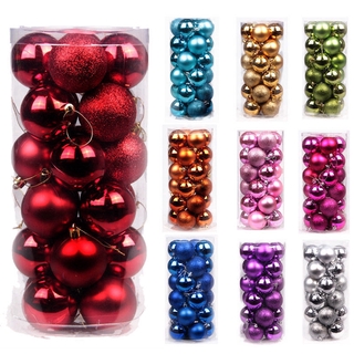 Bolas De Natal 24pcs Glitter 30MM X Árvore Penduradas Grandes Decoração