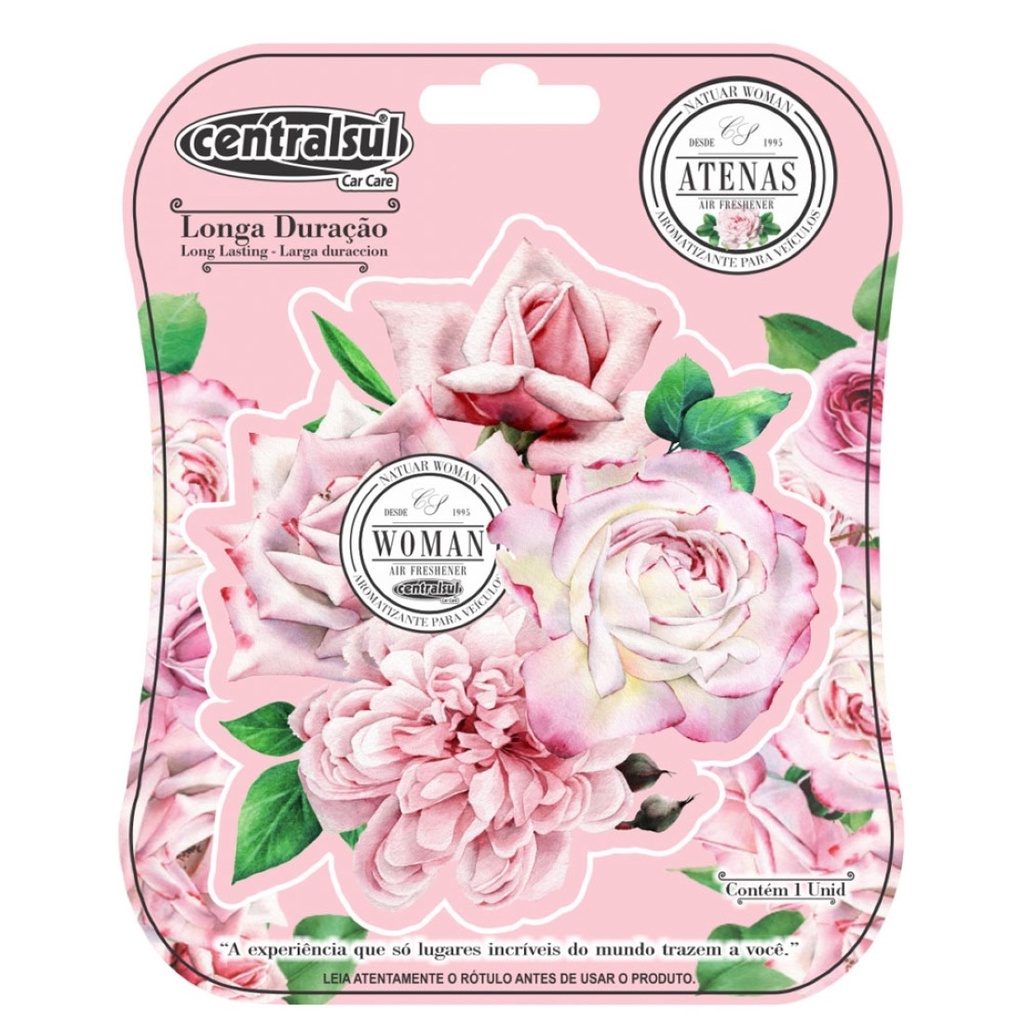 Aromatizante automotivo centralsul woman atenas longa duração em Oferta na Shopee