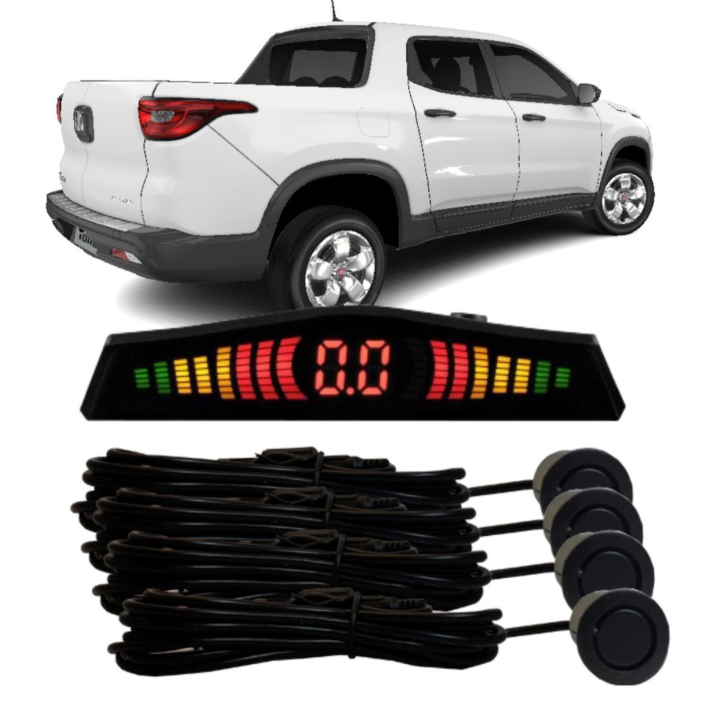 Sensor De Estacionamento Ré Fiat Toro Todos Os Modelos Preto em Oferta na Shopee