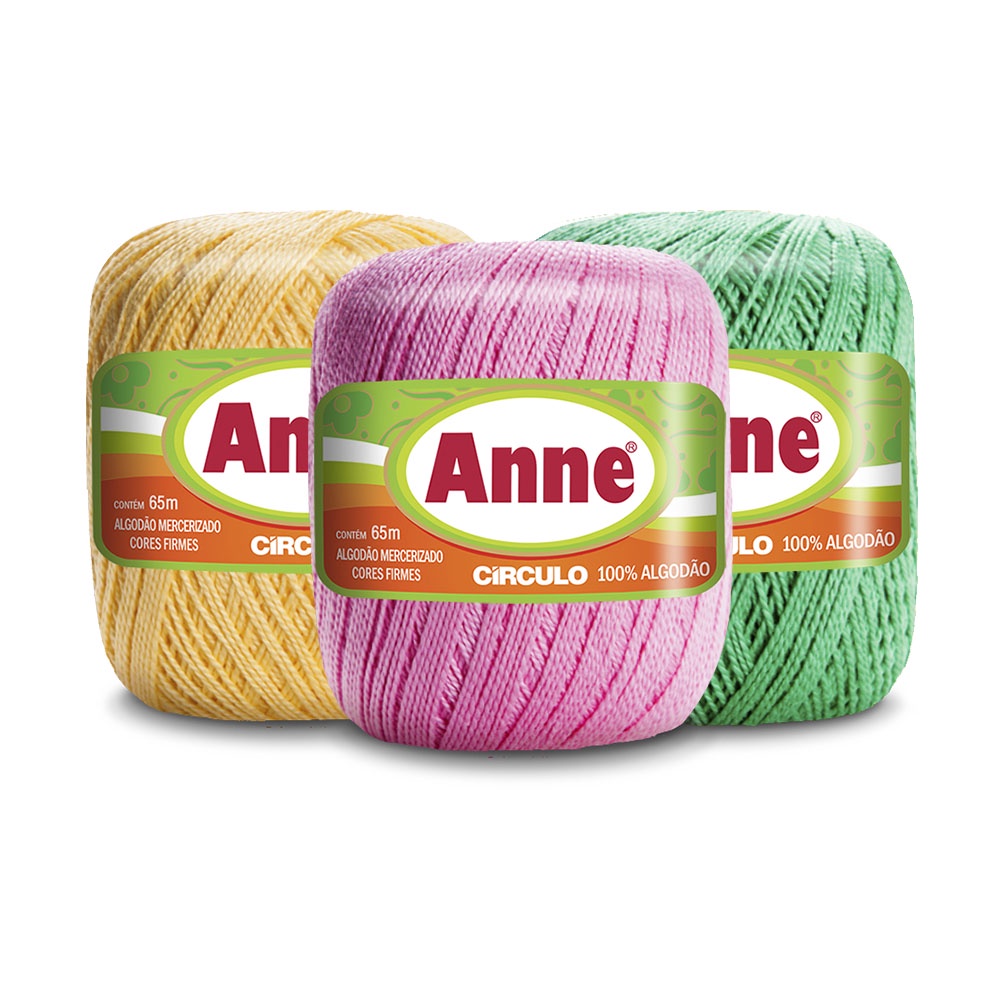 Linha Anne Circulo 65 Metros 100% Algodão em Oferta na Shopee