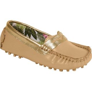 Mocassim em Couro Atanado Legítimo - Infantil Feminino com Detalhe de Gravata em Oferta na Shopee