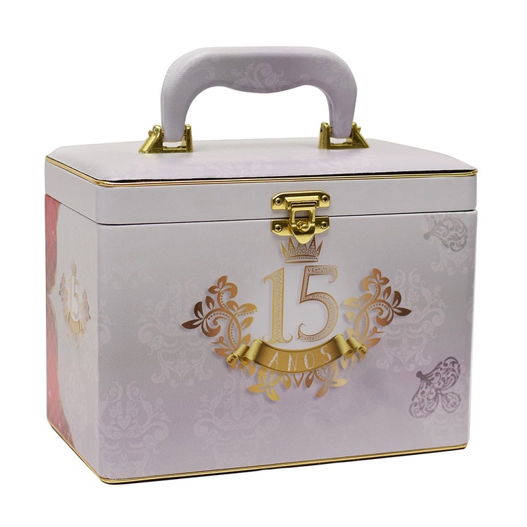 Álbum Fotográfico Maleta Box Luxo 15 Anos 13x18 240 Fotos