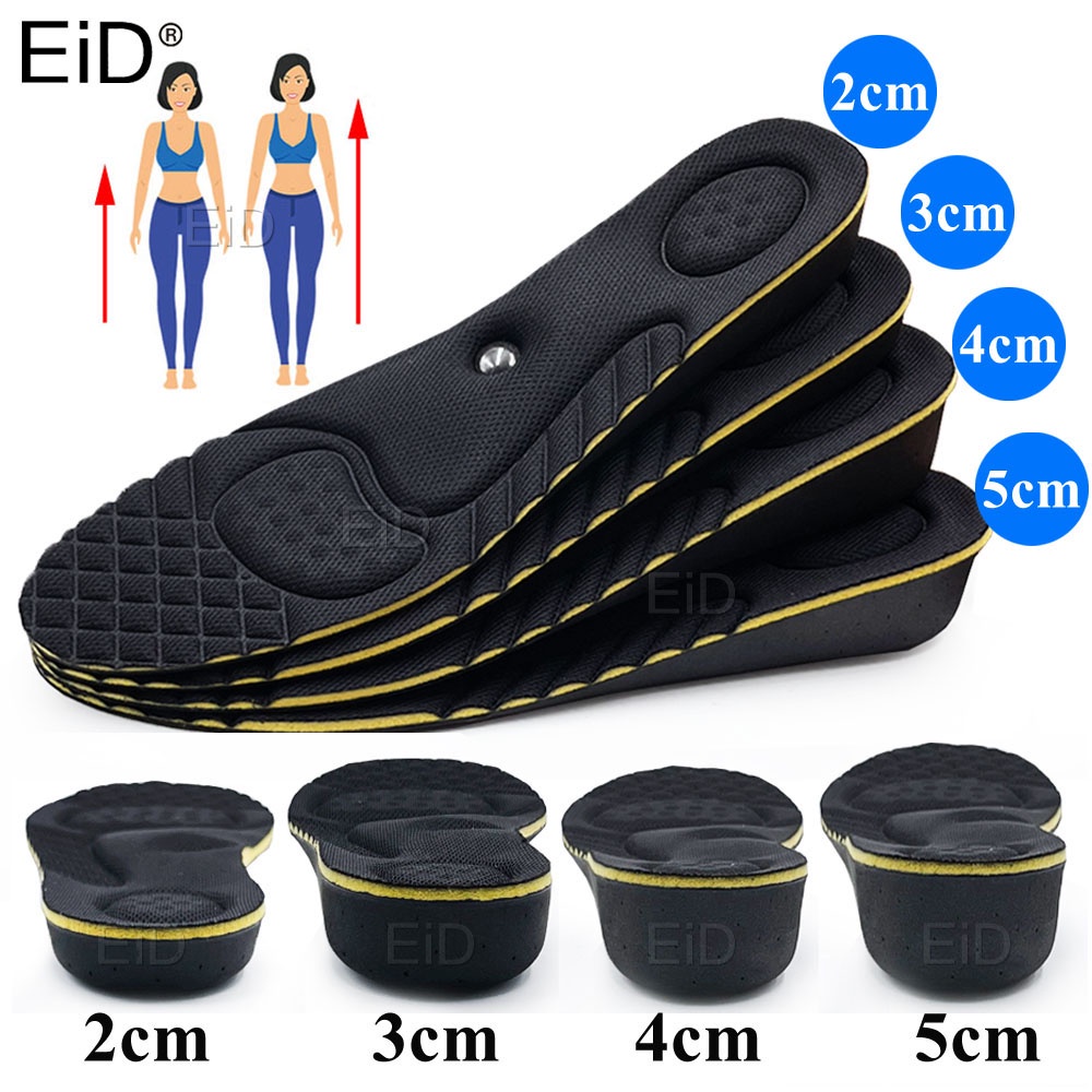 EiD Magnet Massagem Aumenta A Altura Das Palmilhas Para Mulheres Homens 2/3/4/5 cm up Suporte De Arco Invisível Ortopédicas Lift em Oferta na Shopee