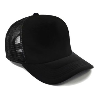 Boné Trucker Preto Liso Rendinha Aba Curva