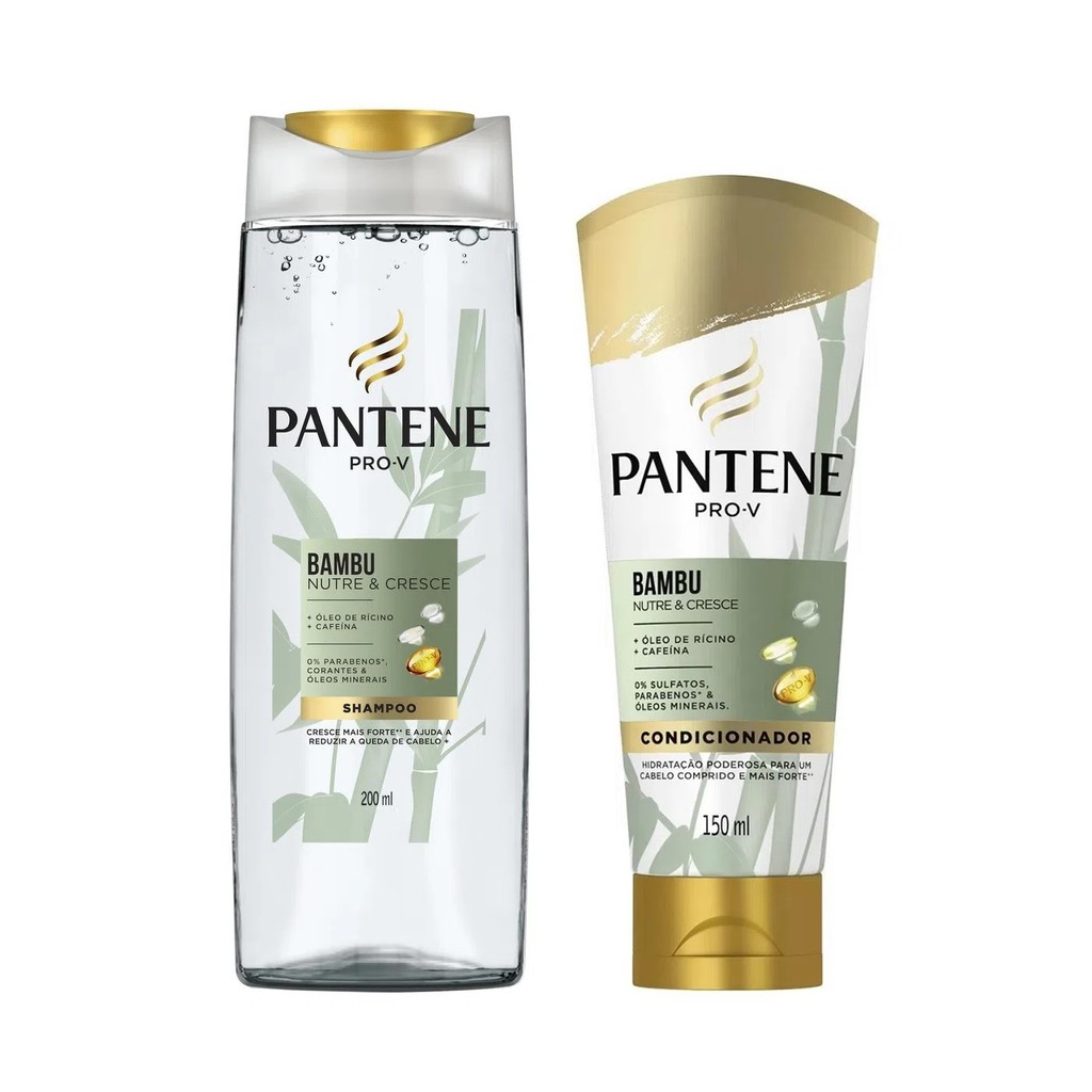 Kit Shampoo + Condicionador Pantene Bambu Nutre & Cresce em Oferta na Shopee