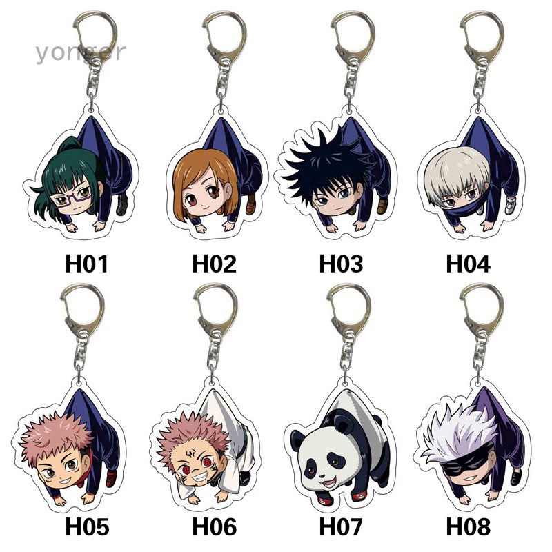 Anime Jujutsu Kaisen Cartoon Pendant Doublesided Transparent Acrylic