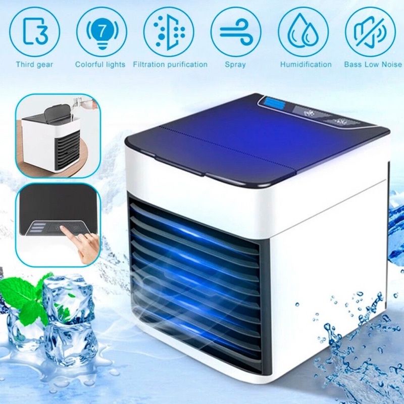 Míni ar-condicionado Portátil 100% Original Airctic Air Ultra cooler umidificador climatizador Luz Led, deixa seu ar refrescante e purificado