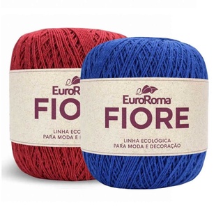 Linha Fiore EuroRoma 8/4 150g 500m Barbante Colorido Sustentável Crochê Tricô Artesanato Premium