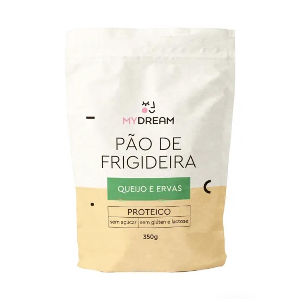 Pão de Frigideira Proteico Queijo e Ervas Sem Glúten e Açúcar 350g Pão de Queijo My Dream