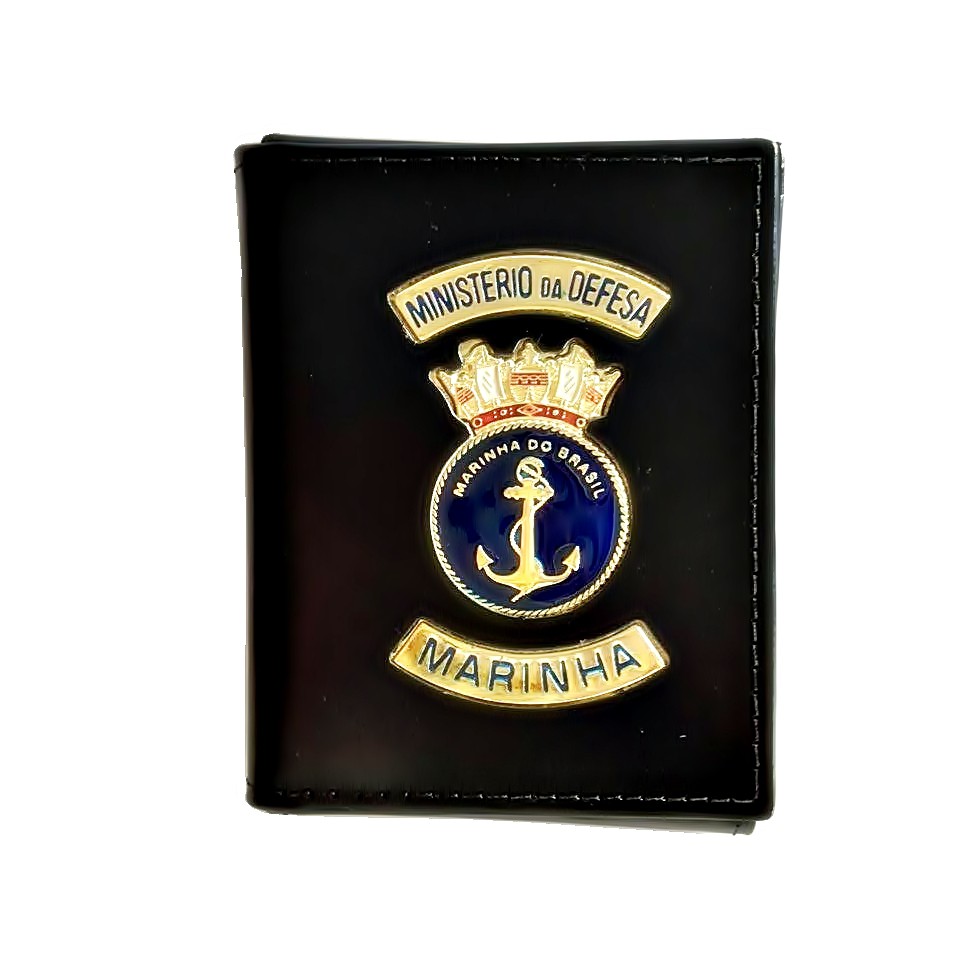 Porta documentos em couro da Marinha
