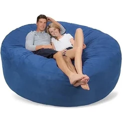 Puff Almofadão 140x50 Suede Sem Enchimento Envio Imediato