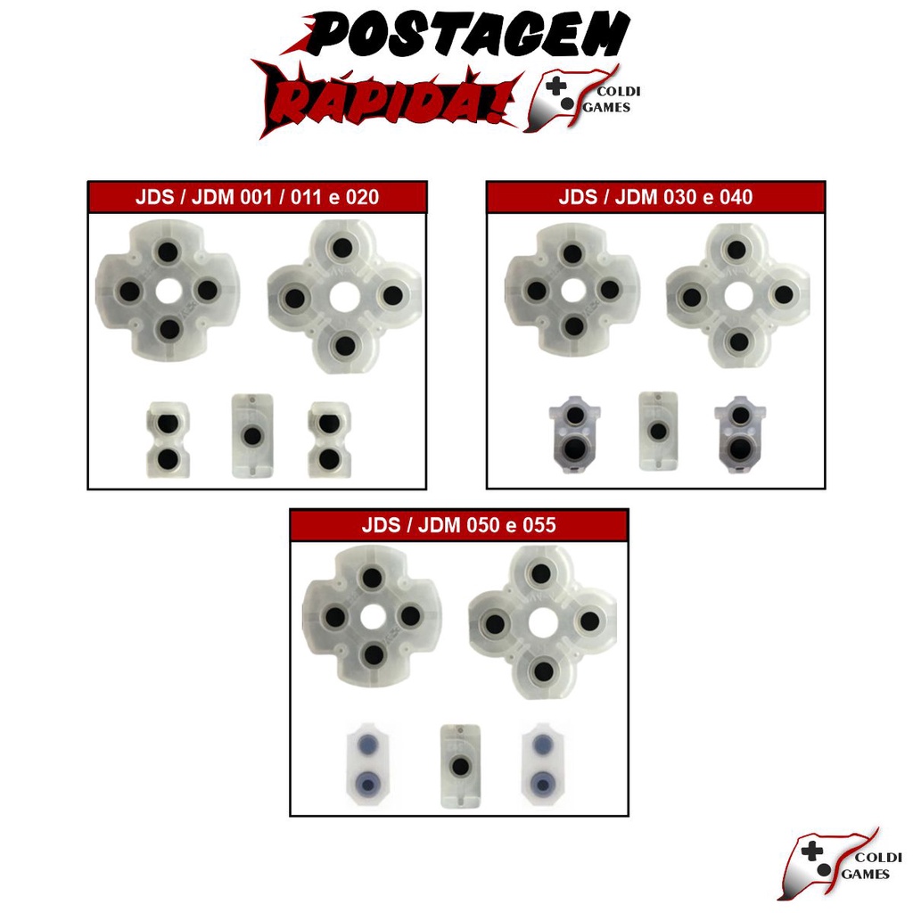 Borrachas Condutivas para Controles Ps4 Original
