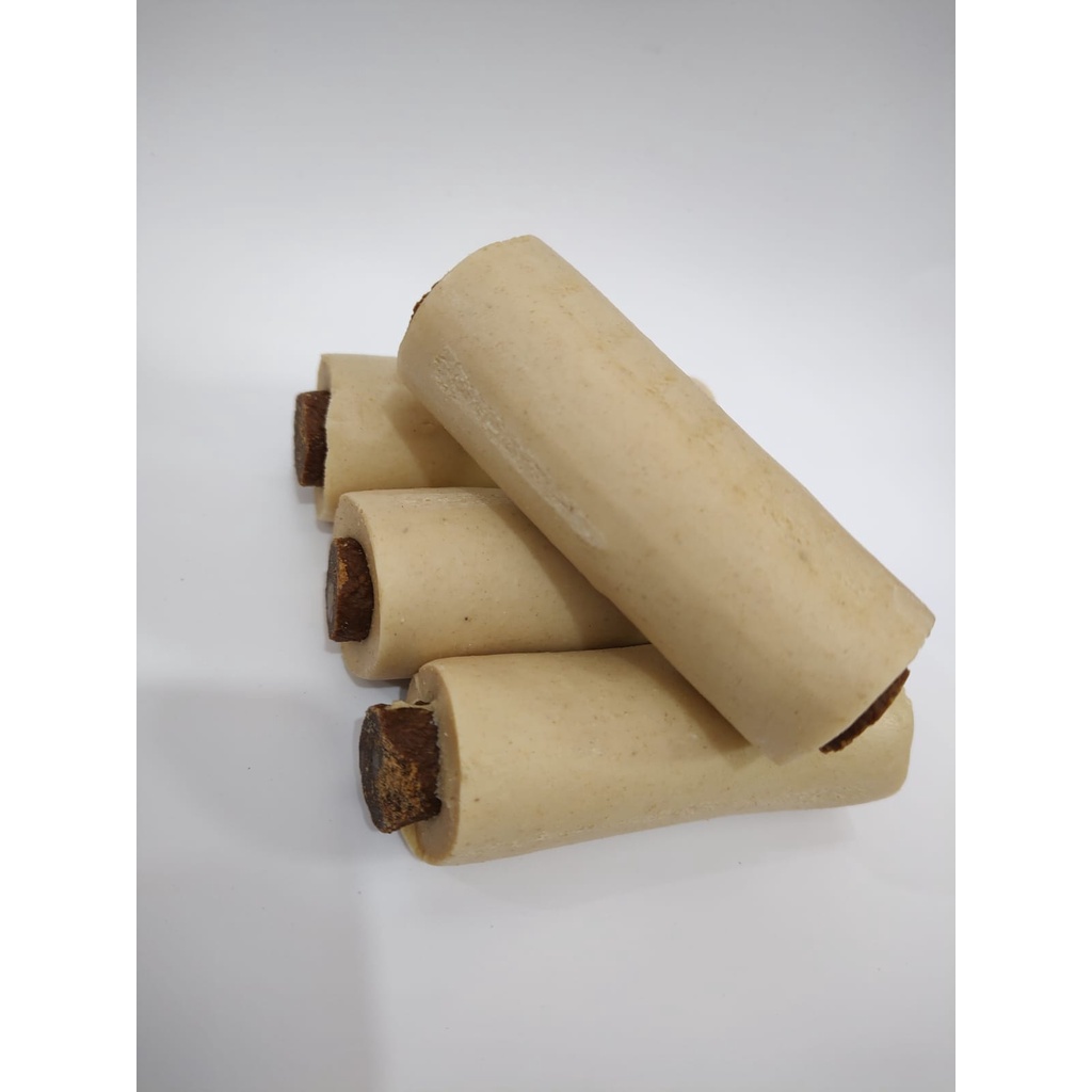 Petisco pet para cães osso macio flex recheado de carne - 4 unidades