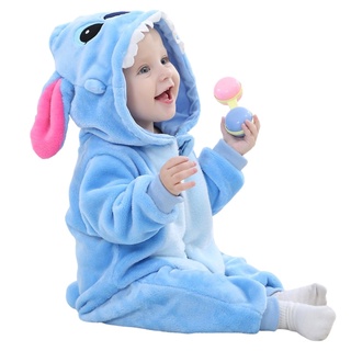 Pijama Macacão Bebê Stitch Kigurumi - Pronta Entrega