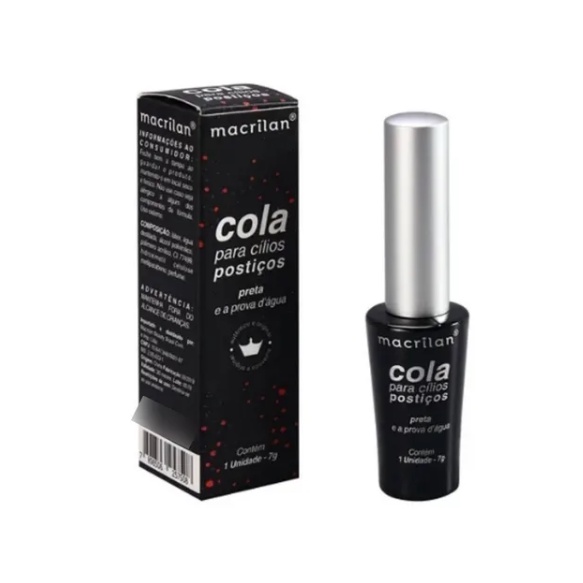 Cola Para Cílios Postiços Preto - Macrilan CA 002