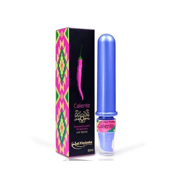 Gel Lubrificante Feminino em Spray com Efeito Excitante que Aquece e Embalagem em Formato de Personal - La Pimienta Caliente - 20 ml - Health