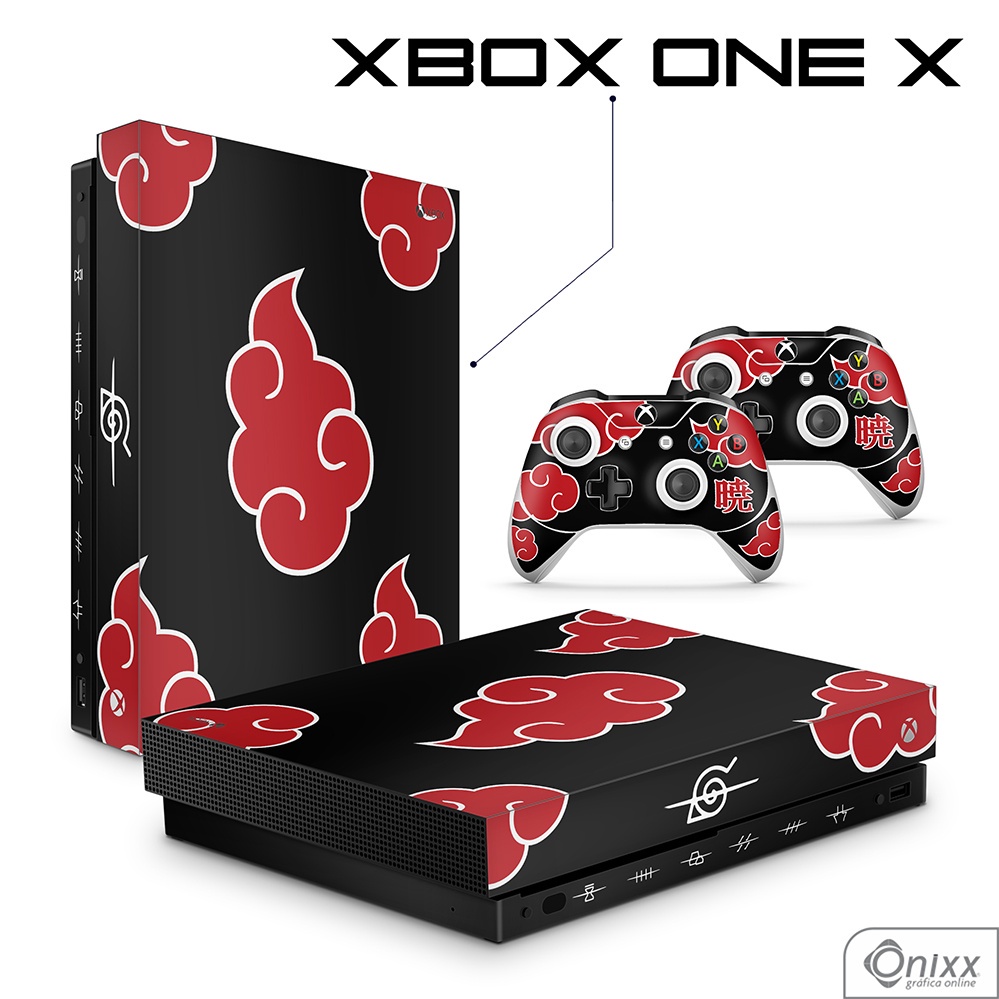 Skin XBOX ONE X Adesiva Naruto Akatsuki