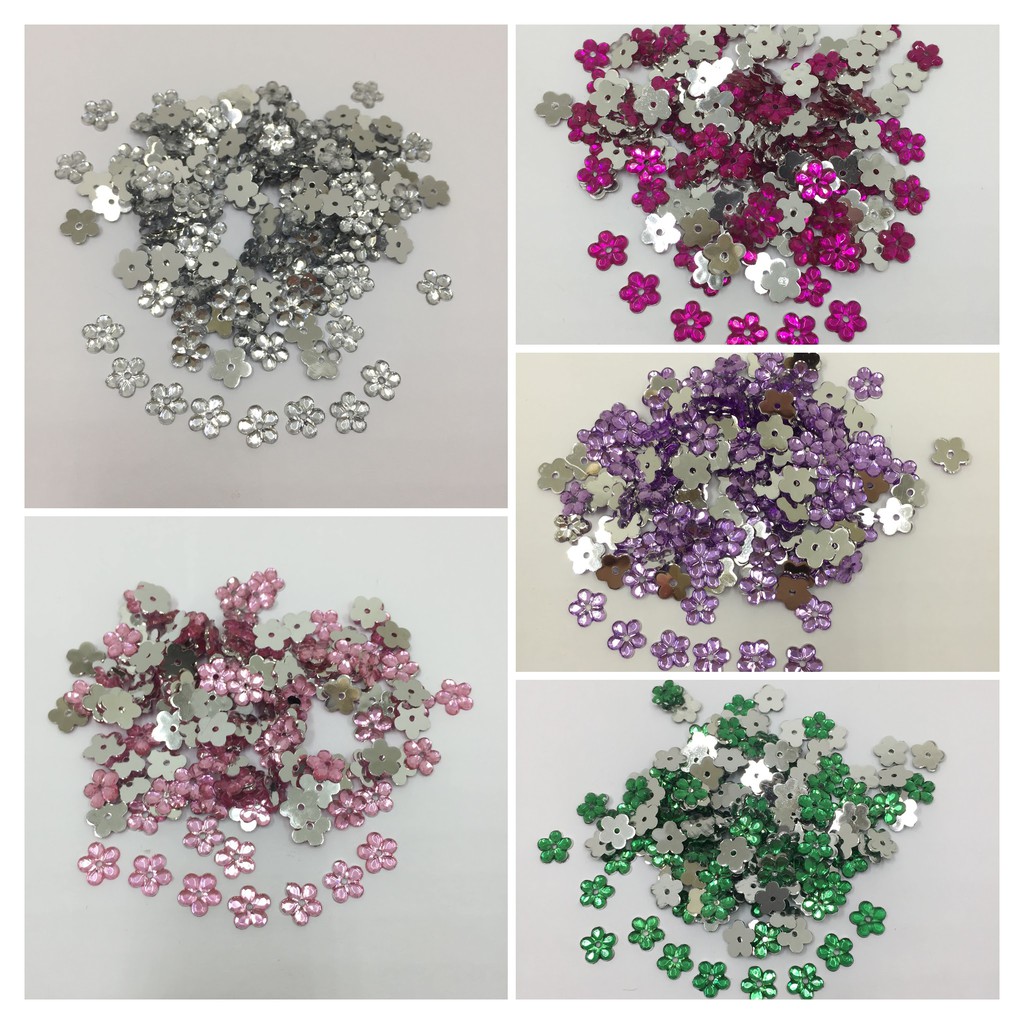 Chaton Flor 8mm com Furo 200 unidades Para Artesanatos em Oferta na Shopee