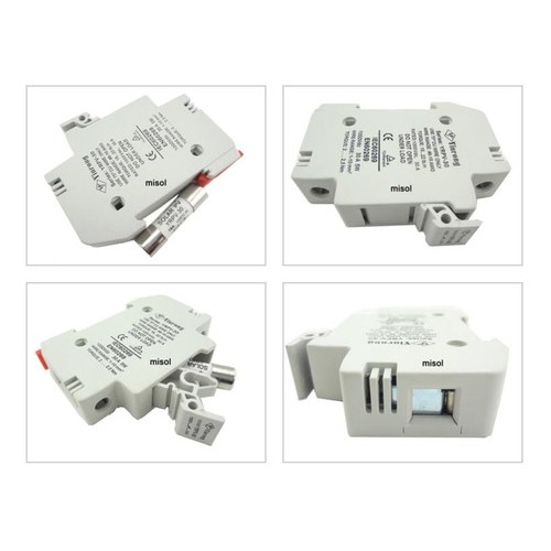 Seccionadora- Porta Fusivel 10x38mm Solar Com Fusível 16a