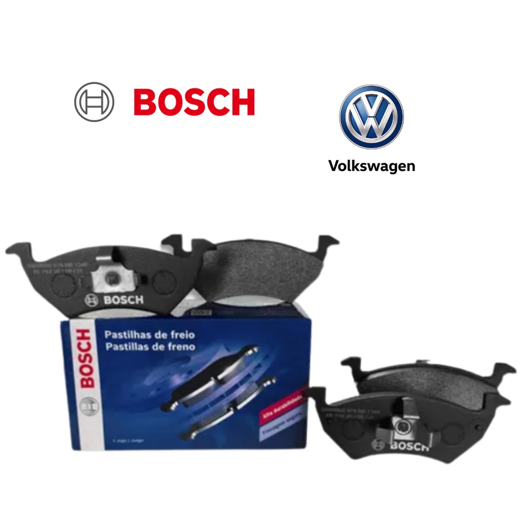 Jogo de Pastilha Freio Dianteira Original Bosch Gol G5 G6 Saveiro G5 G6 2012 2013 2014 2015 2016