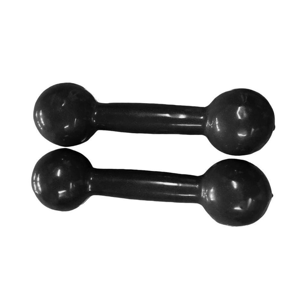 Par Halteres 2 Kg Emborrachado Musculação Treino
