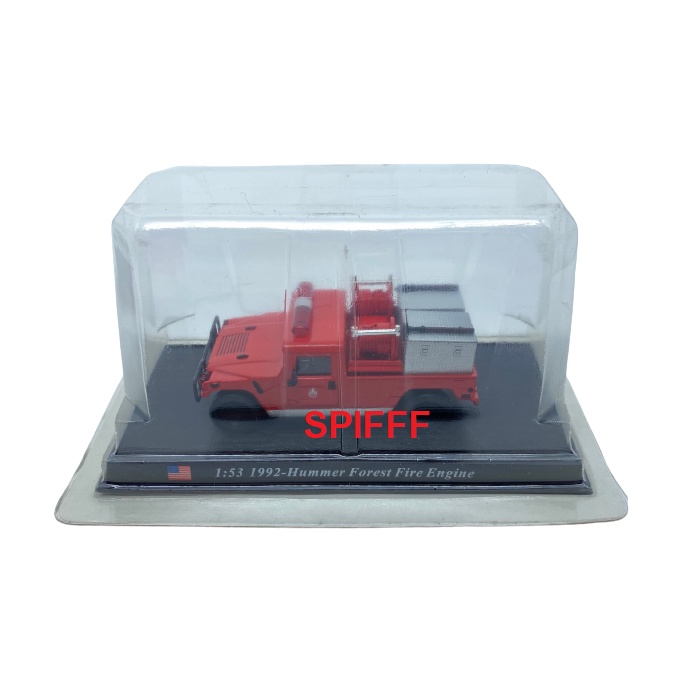 Miniatura Caminhão Bombeiros Hummer H1 Forest Fire Engine 4x4 1992 1:53 Lacrado no Blister