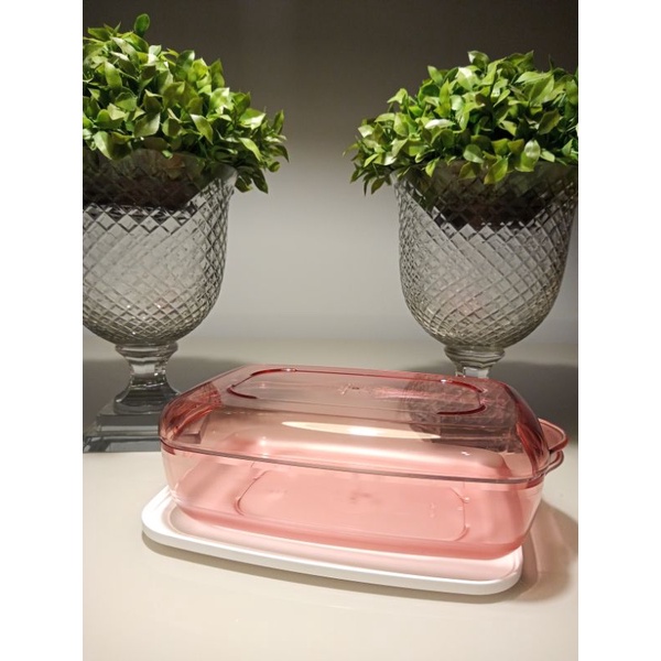 Tupperware Microplus Retangular 1,75 L Rosa Policarbonato+Brinde ...