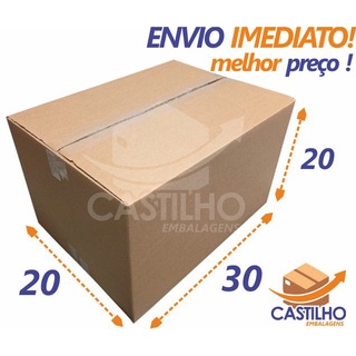 50 Caixas De Papelão Para Correios Sedex E Pac 30x20x20 Cm