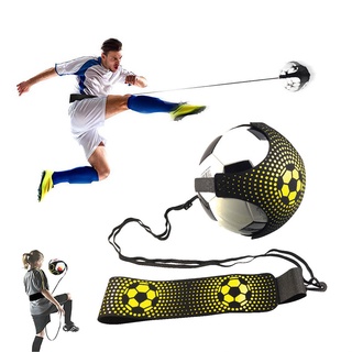 Chute Futebol Ajustável Trainer Bola De Prática Para Crianças Solo Ajuda Assistência Controle Cinto Faixa De Treinamento De Esqui