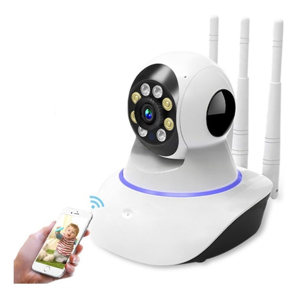 C Mera Robo Bab Eletronica Wifi Antenas Ip P Sistema Sem Fio Shopee Brasil