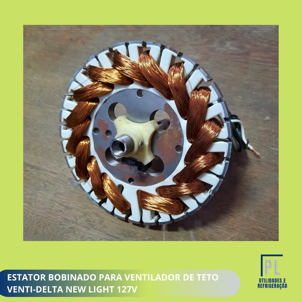 ESTATOR BOBINADO PARA VENTILADOR DE TETO VENTI-DELTA NEW LIGHT 127V