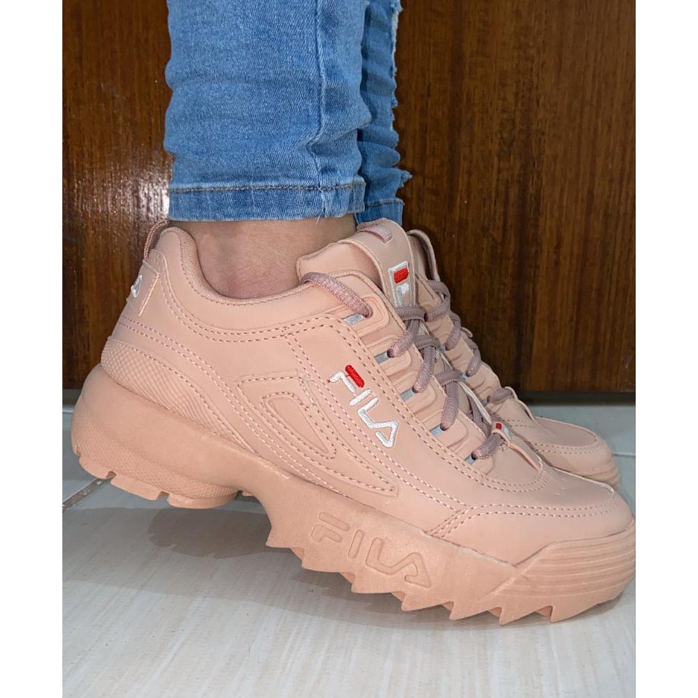 tenis fila cor nude