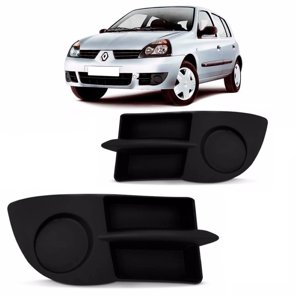 Moldura Farol Milha Renault Clio 2006 2007 2008 2009 2010 Sem Furo em Oferta na Shopee