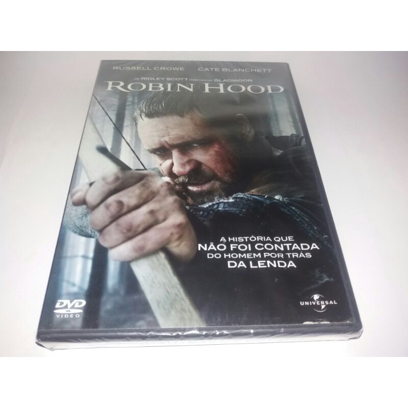 Dvd - Robin Hood - 2010 - Russell Crowe - Cate Blanchett - Dublado - Lacrado