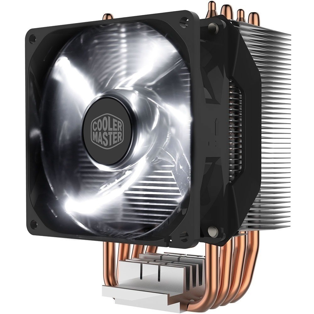 Cooler Master Hyper H411r Led Branco P/ Intel Cpu Lga 2011-3 E 2011 - Intel® LGA 2066 / 2011-3 / 2011 / 1151 / 1150 / 1155 / 1156 / 1366 / 775 e AMD® AM4 / AM3+ / AM3 / AM2+ / AM2 / FM2+ / FM2 / FM1