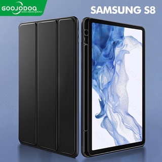 Goojodoq Capa Para Tablet Samsung Galaxy Tab S8 2022 Com Suporte Tri-fold 11 Polegadas De Lápis