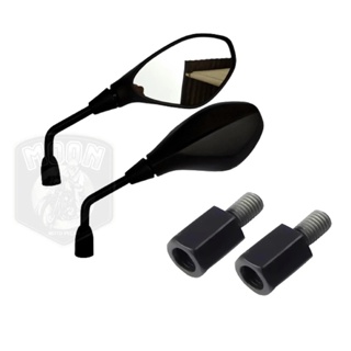 Retrovisor Bmw F800 Gs 650 Para Moto Honda Lead - Elite 125 Fixo + Adaptador M8 Para M10 Convexa Gvs em Oferta na Shopee