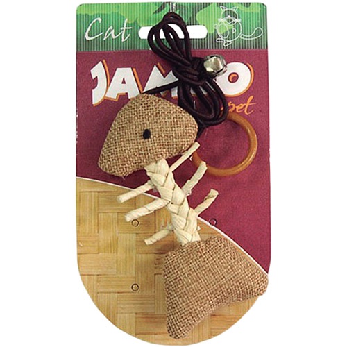 Brinquedo Peixe Natural para Gatos Catnip - Jambo Pet Marrom em Oferta na Shopee