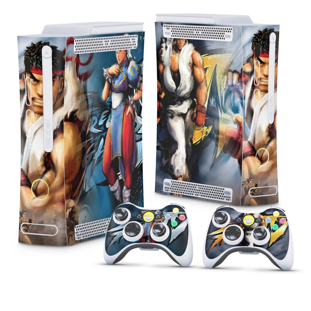 Skin Xbox 360 Fat Arcade Adesivo - Street Fighter 4 #B