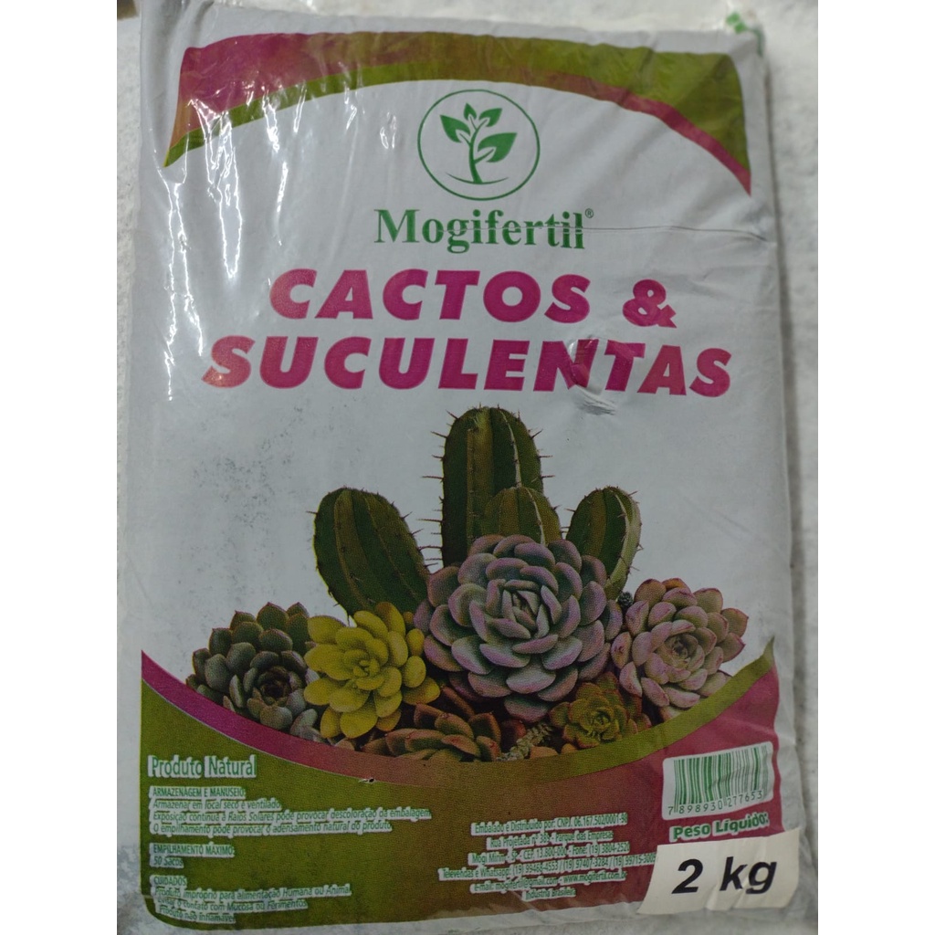 Substrato Terra Especial Para Cactos E Suculentas 2kg