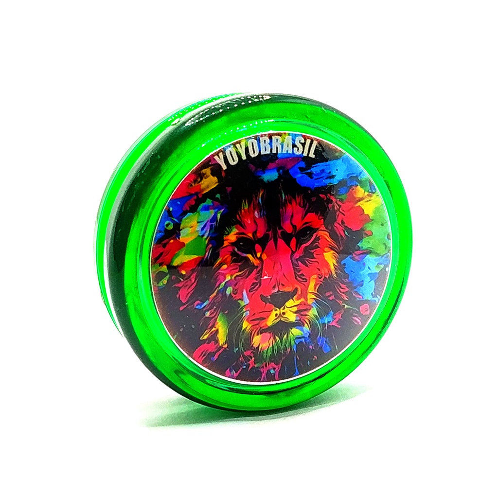 Yoyo Profissional Leão YOYOBRASIL de eixo fixo + 3 cordas (ioio,yo-yo,ioiô)
