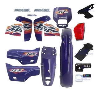 Kit De Carenagem Honda Xlr 125 Sem Adesivo 7 Pecas Shopee Brasil