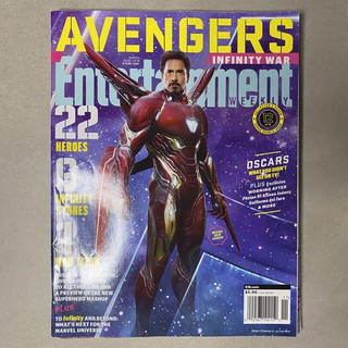 Revista Entertainment Weekly (March 16 2018) Avengers Infinity War Capa ...