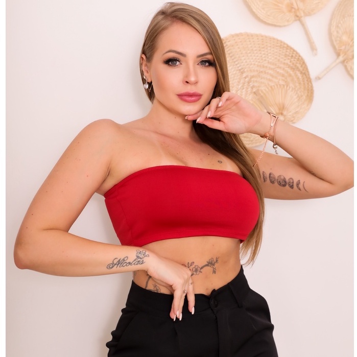 Top Faixa Vermelho - Women Clothes