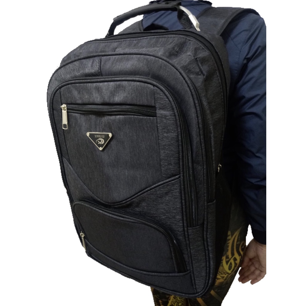 Mochila Feminina Masculina para Faculdade Trabalho Resistente para Notebook Barata Preta