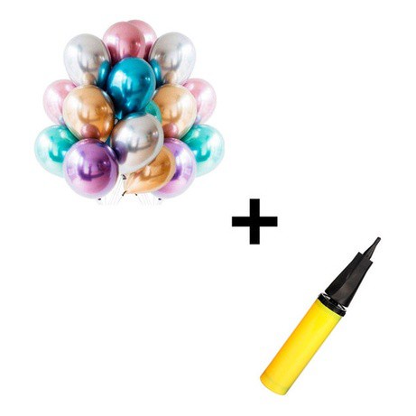 Kit Balão Metalizado - 25 Unidades - N° 5 - Mais Bomba